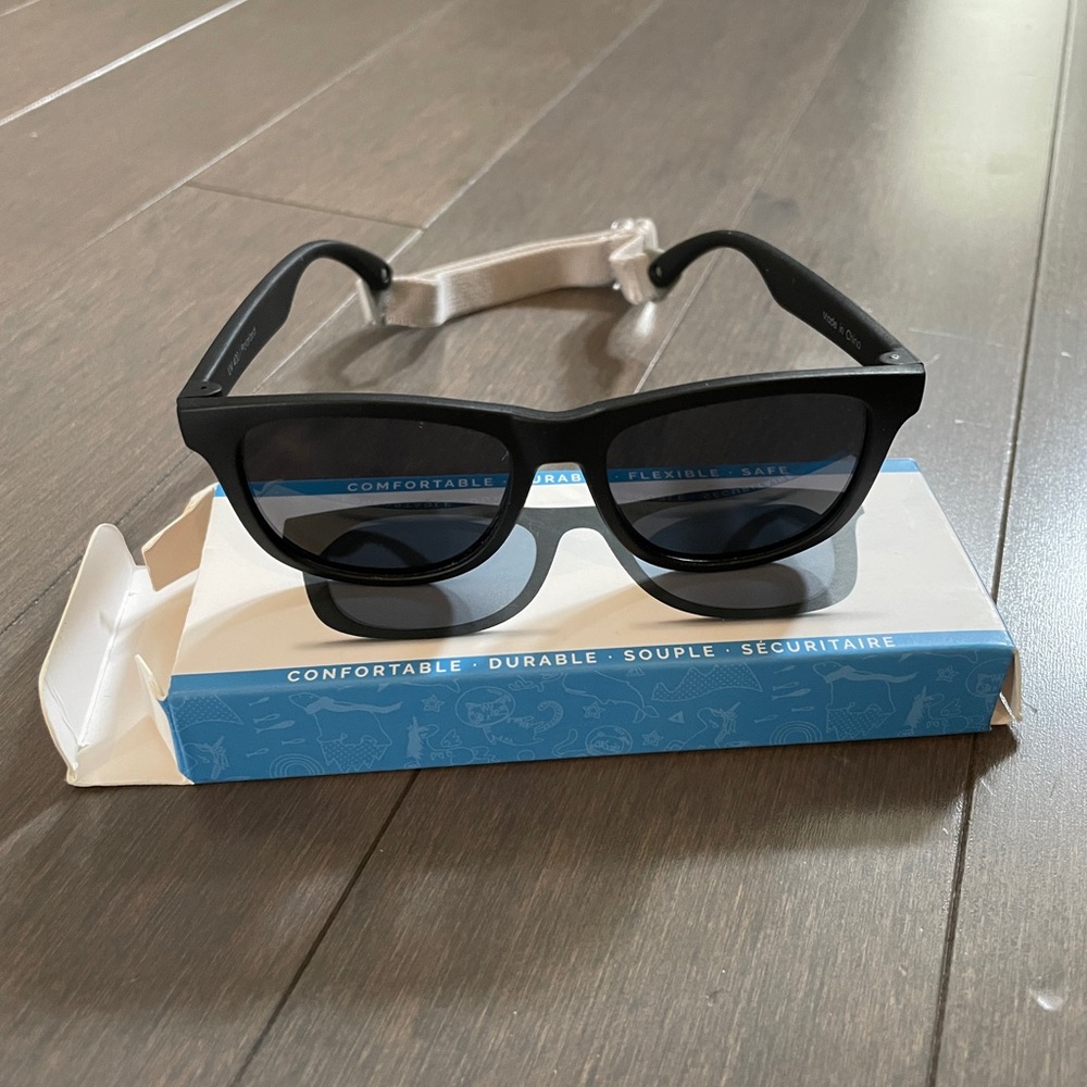 Black Sunglasses with Strap